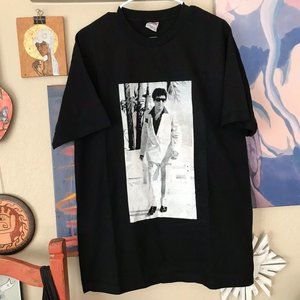 SCARFACE TONY MONTANA VINTAGE Y2K BLACK TSHIRT L